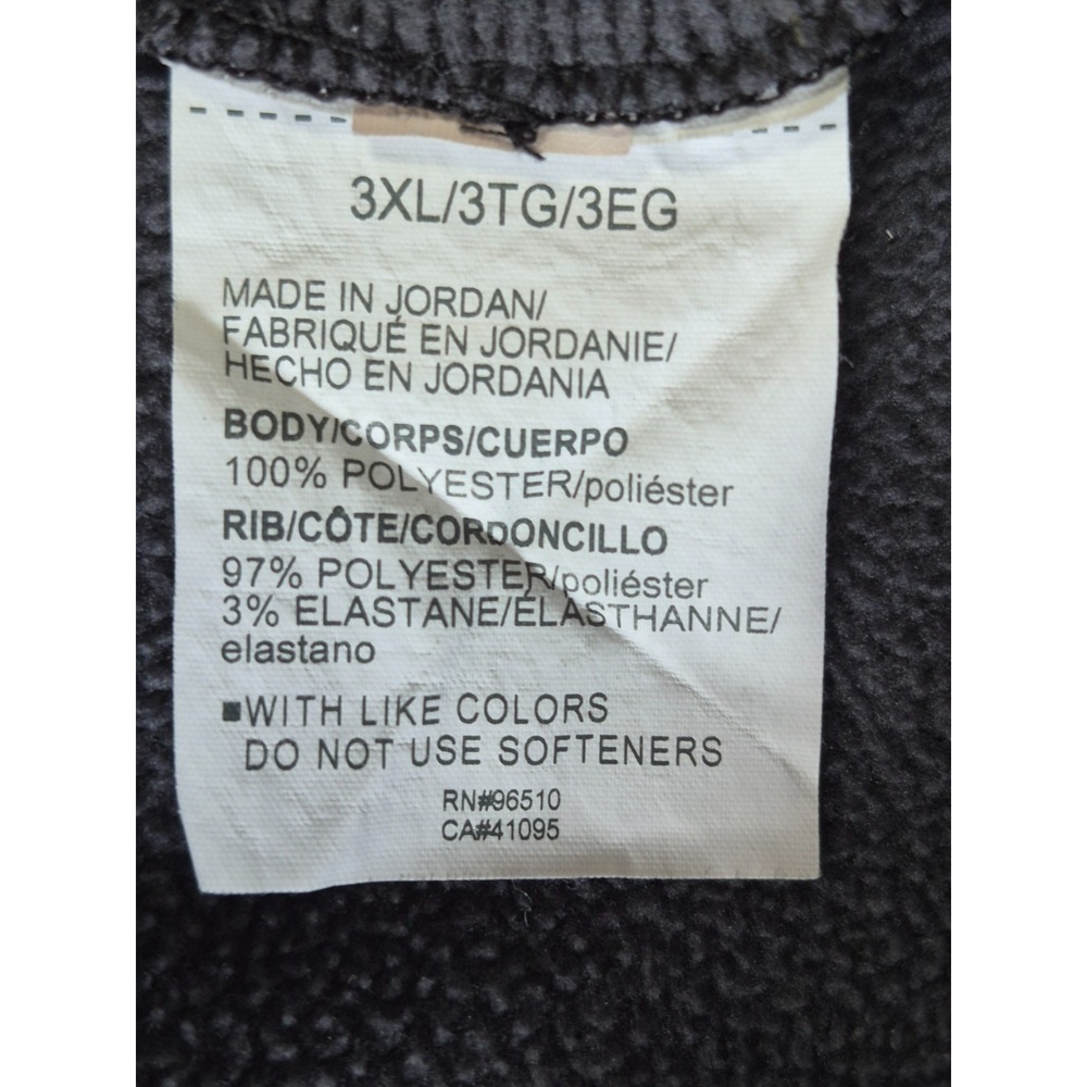 Under Armour ColdGear 1/4 Zip Pullover Fleece Jacket Gray Orange Men's 3XL - Picture 7 of 7